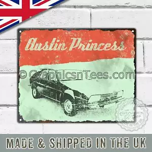 Blechschild Plakette Vintage Retro Style mit dem Oldtimer Princess Car - Bild 1 von 2