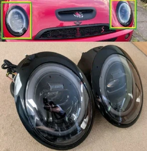 R53 MINI Cooper S JCW LED Halo Headlights 2004 - 2006 LCI RHD LHD Black - Picture 1 of 10