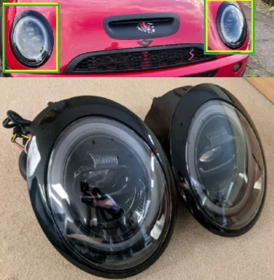 Faros halo LED R53 MINI Cooper S JCW 2004-2006 LCI RHD LHD negros Foto 1 de 4