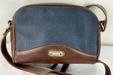 Vintage Retro Esprit Brown Patina Leather Shoulder Strap Crossbody Bag Purse