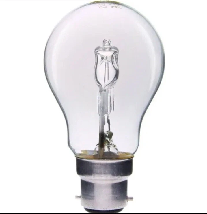 LLOYTRON 28w Standard Bayonet Halogen GLS Warm White Clear Light Bulbs BC B22 X5 - Image 1 of 1