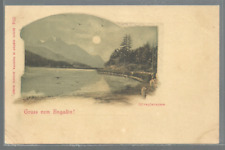 Suisse   gruss vom ENGADIN Silvapanersee  neuve avant 1900 dite à la lune n°854