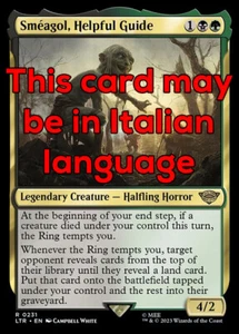 MTG SMÉAGOL, HELPFUL GUIDE EXC - SMÉAGOL, GUIDA SERVIZIEVOLE 231 - LTR - MAGIC - Picture 1 of 1