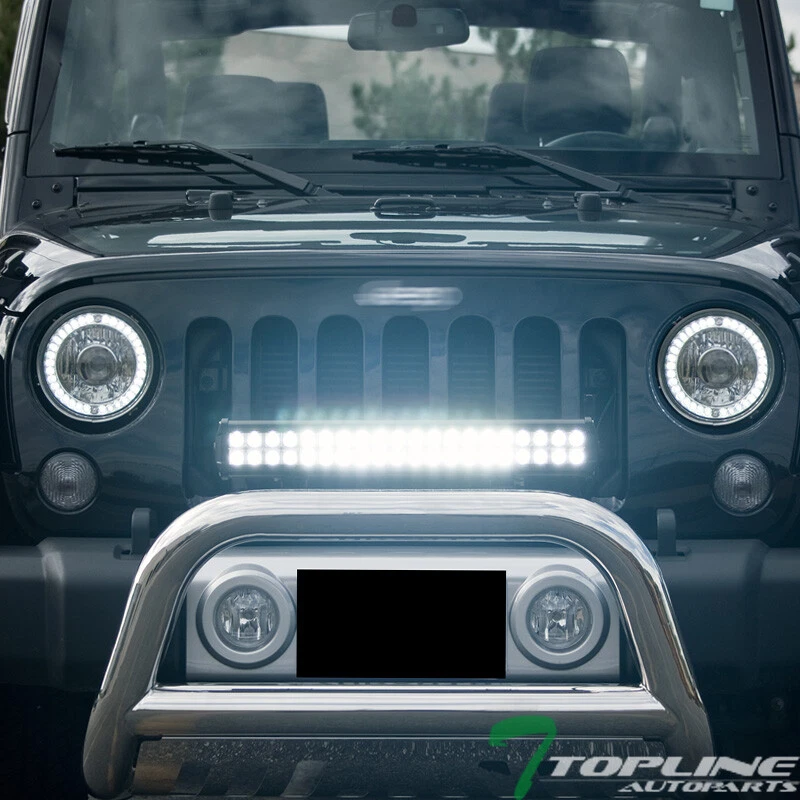 Topline For Plymouth 22" 120W CREE LED Light Bar Spot Flood Beam Work Fog Lamp Foto 1 de 2