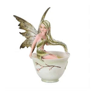 Amy Brown Green Tea Faery Fairy Figurine New - Picture 1 of 2