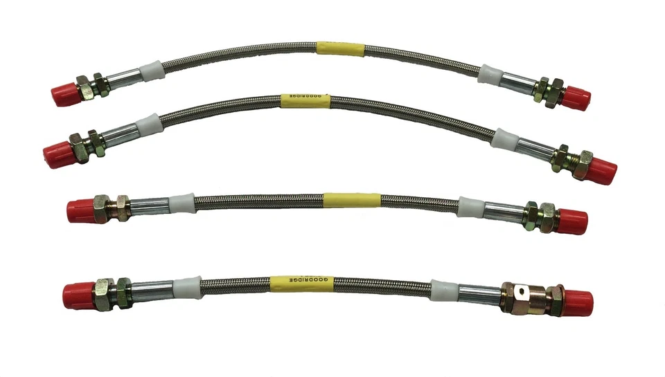 Комплект шлангов тормозных магистралей Goodridge из нержавеющей стали плетеные Triumph TR6 TR4A - Изображение 1 из 3