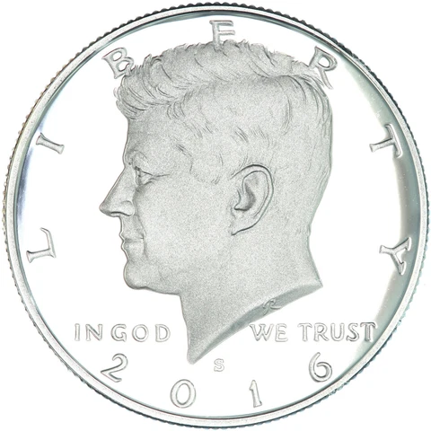 2016 S Kennedy Half Dollar Gem Deep Cameo 90% Silver Proof Cover