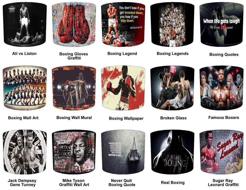 Pantallas de boxeo Leyendas de boxeo Murales de pared Papel pintado de boxeo Juego de ropa de cama de boxeo Foto 1 de 1