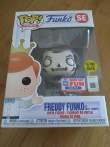 Freddy Funko Skull Trooper SE GITD LE1000 Box Of Fun 2021 Pop Stack & Blue Box - Picture 1 of 10