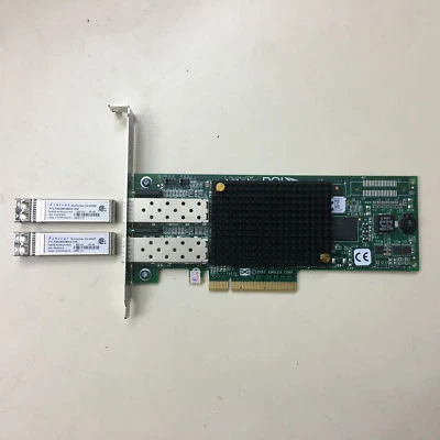 Dell LPE12002 Emulex LPE12002-E LightPulse 8GB Dual Ports Fibre Adapter Card - Image 1 of 4