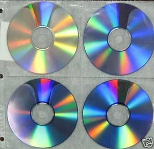 800 blanco 8 discos CD DVD soporte funda encuadernadora SF005 - Imagen 1 de 1