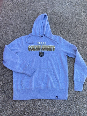 Vegas Golden Knights Sweatshirt Mens S Gray Pullover Hoodie Casual NHL '47 Men Cover
