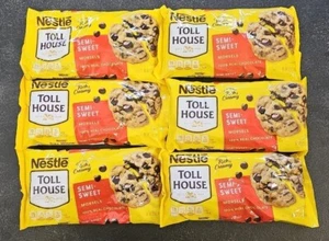 6x Nestle Toll House Semi Sweet Morsels Baking Chocolate Chips 12 oz. Bag 6 PACK - Picture 1 of 3