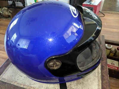 Casco de moto de nieve en escamas azul brillante CKX X pequeño XS SNELL M2000 DOT Foto 1 de 4