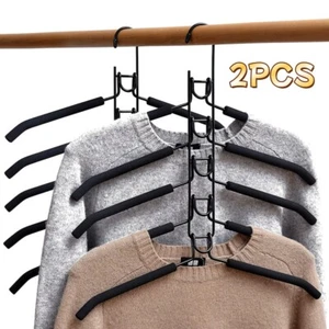 2 Pack Magic Hangers Space Saving Hangers Closet Space Saver Hanger Organizer - Picture 1 of 20