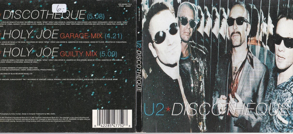 U2 -Discothèque- CDEP (Digipak) Island Records near mint - Bild 1 von 1