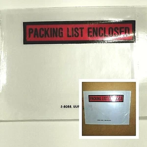 200 ULINE Super Stick Packing List Enclosed 4 x 5.5" Tamperproof - Picture 1 of 5