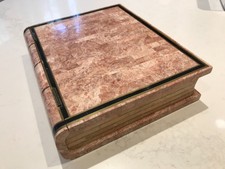 New ListingMaitland Smith - Vintage Tesselated Stone & Brass Hinged Box - Perfect Condition