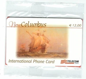 *1581/2020 SCHEDA INTERNAZIONALE TELECOM NEW COLUMBUS IN BLISTER CQG - Foto 1 di 2