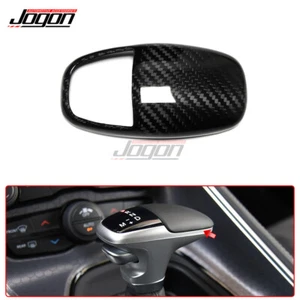Carbon Fiber Console Gear Shift Knob Cover Trim For Charger/Charger 2015 2016+ - Picture 1 of 9