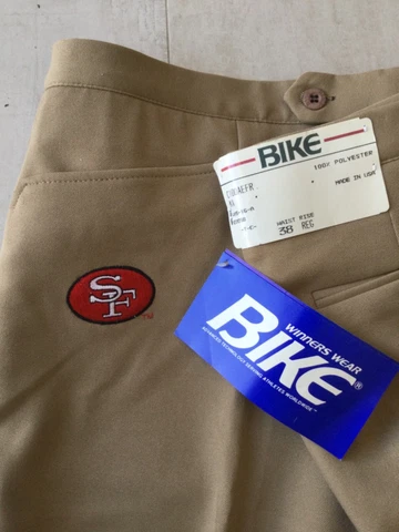 Men’s NFL San Francisco 49ers Logo Dress khaki Pants Size 38 x 35 BRAND NEW! NWT Cover