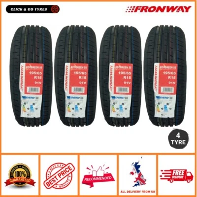 4 x 195/65R15 FRONWAY ECOGREEN55 91V Tyre   M+S   1956515 -  195 65 15 - Image 1 of 4