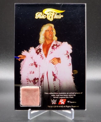 Anillo Ric Flair Bata Usada Muestra Reliquia Placa Fanáticos 2k19 - WWE WWF WCW Foto 1 de 2