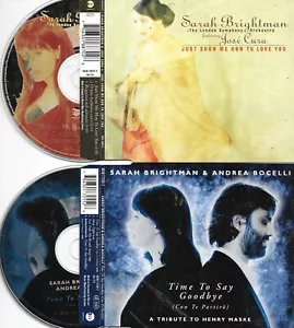2 x SARAH BRIGHTMAN - just show me how to love you + time to say goodbye - CD s - Bild 1 von 1