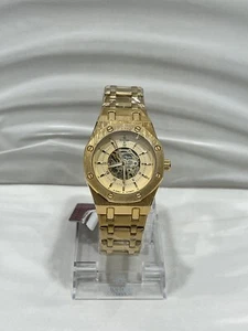 Sunborn Automation Men Gold Color Wristwatch - Picture 1 of 8