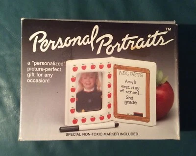 Marco de retrato de cerámica ESCUELA NUNCA USADO Foto 1 de 4