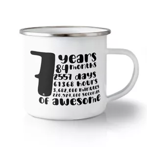 Unbreakable Travel Mug 10 Ounces 7 84 Months 2557 Hours Minutes Awesome Style - Picture 1 of 3