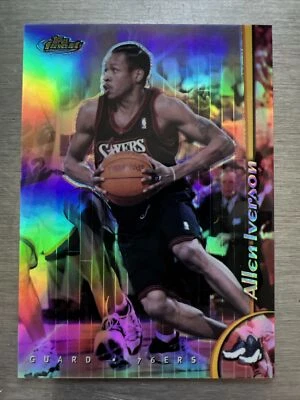 Allen Iverson 1998 Topps Finest Non Protected Refractor 76ers🔥HOT🔥INVEST🔥📈 - Image 1 of 2