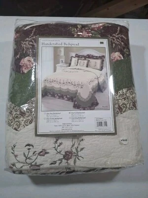 Colcha floral artesanal Phi tamaño completo  Foto 1 de 2