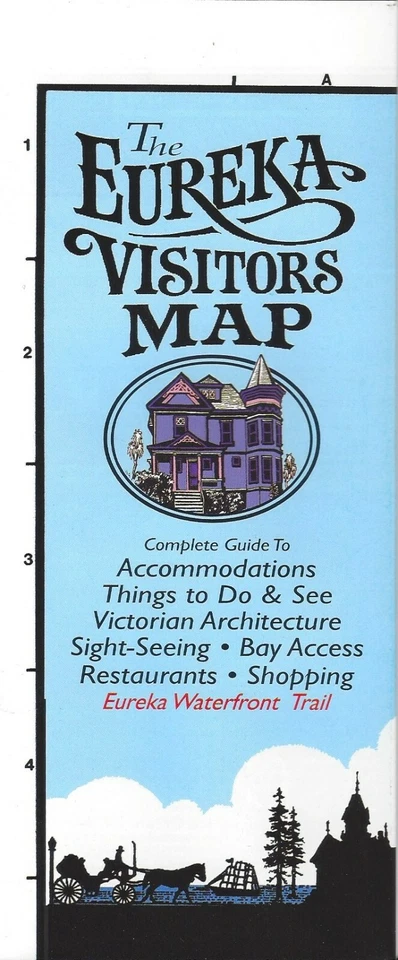 加利福尼亚州尤里卡游客地图,2020 年,北海岸出版 — 第 1/1 张图片