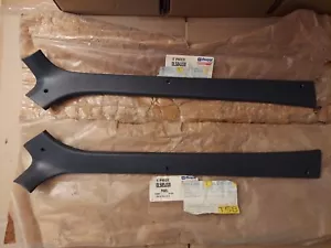 NOS 1981-93 DODGE RAM Truck Pair Grey A-Pillar Post Trim Mopar #0L584JS8 & #585 - Picture 1 of 14