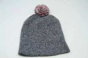 Adult Walmart Besties Novelty Pom Pom Gray Winter Knit Hat Cap Tuque - Picture 1 of 4