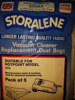 BOSCH SIEMENS KRUPS HOTPOINT VACUUM CLEANER (hoover) BAGS, FITS 100'S OF MODELS. - Image 1 of 4