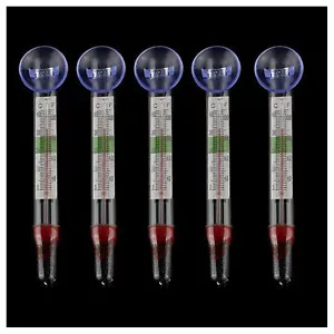 Fish Tank Aquarium Thermometer Glass Mount Suction Cup Floating Temperature 5pcs - Picture 1 of 3