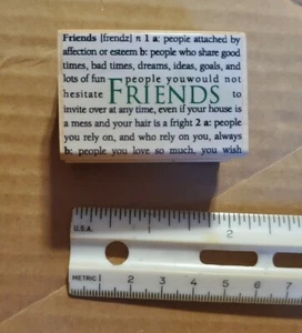 Hero Arts Friends defined Rubber Stamp C3002 - Picture 1 of 3