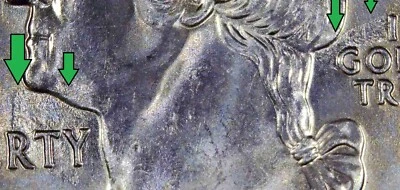 2004 P Iowa Quarter - Struck Through Grease Obverse - Rare Error Coin - Unc. - Image 1 of 4