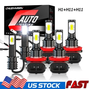 For Kia Sedona 2007-2014 Combo Hi/Lo Beam Headlight + Fog lights Bulbs Kit - Picture 1 of 8