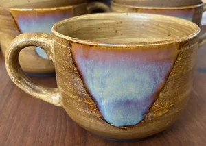 SPLASH Jumbo Mug 20 Oz SANGO Brown Drip Pottery Coffee Soup Chili Rustic - Picture 1 of 3