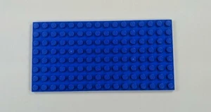 x1 Lego BLAUE Grundplatte DICKE Grundplatte Stein Gebäude 16 x 8 Punkte Friends - Bild 1 von 2