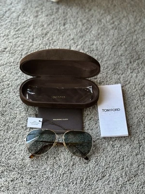 Подлинные новые новые поляризованные солнцезащитные очки Tom Ford из розового золота унисекс - Изображение 1 из 4