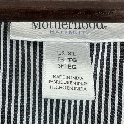 Blusa envolvente a rayas maternidad maternidad XL ropa de trabajo profesional oficina carrera Foto 1 de 4