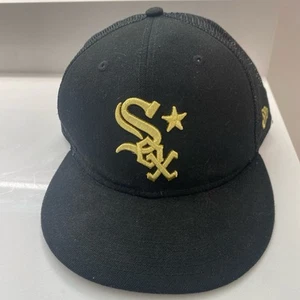 New Era Black And Gold Chicago White Sox MLB All Star 2022 Fitted Cap Size 7 5/8 - Picture 1 of 6