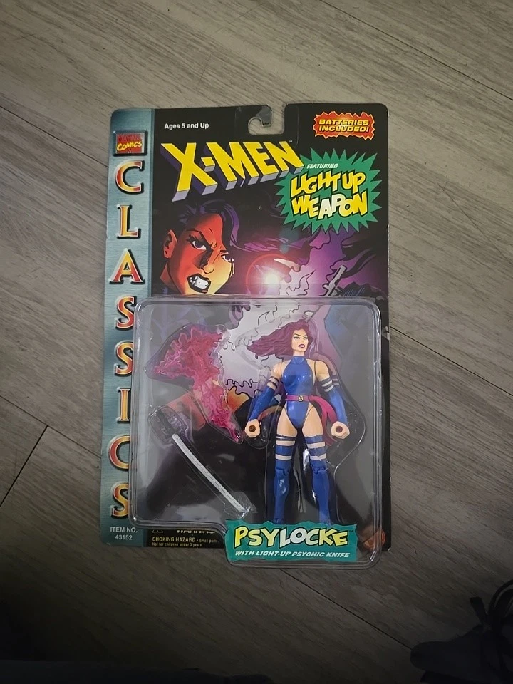 X-MEN | PSYLOCKE | CUCHILLO PSÍQUICO ILUMINADO | CLÁSICOS | TOY BIZ | 1996 | MARVEL Foto 1 de 1