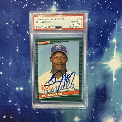 1986 Donruss Rookies Bo Jackson autografado - Imagem 1 de 2