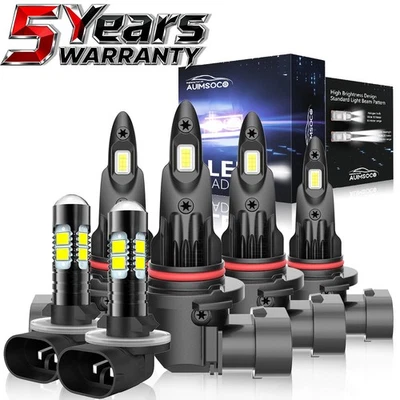 Faros LED 60000LM convertibles de 2 puertas para Chevrolet Cavalier 1995 1997-1999 Foto 1 de 4