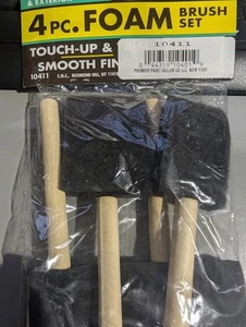 Premier Farbroller Co. 10411 Innen & Außen 4 Stück Schaumstoff Pinsel Set - Bild 1 von 1